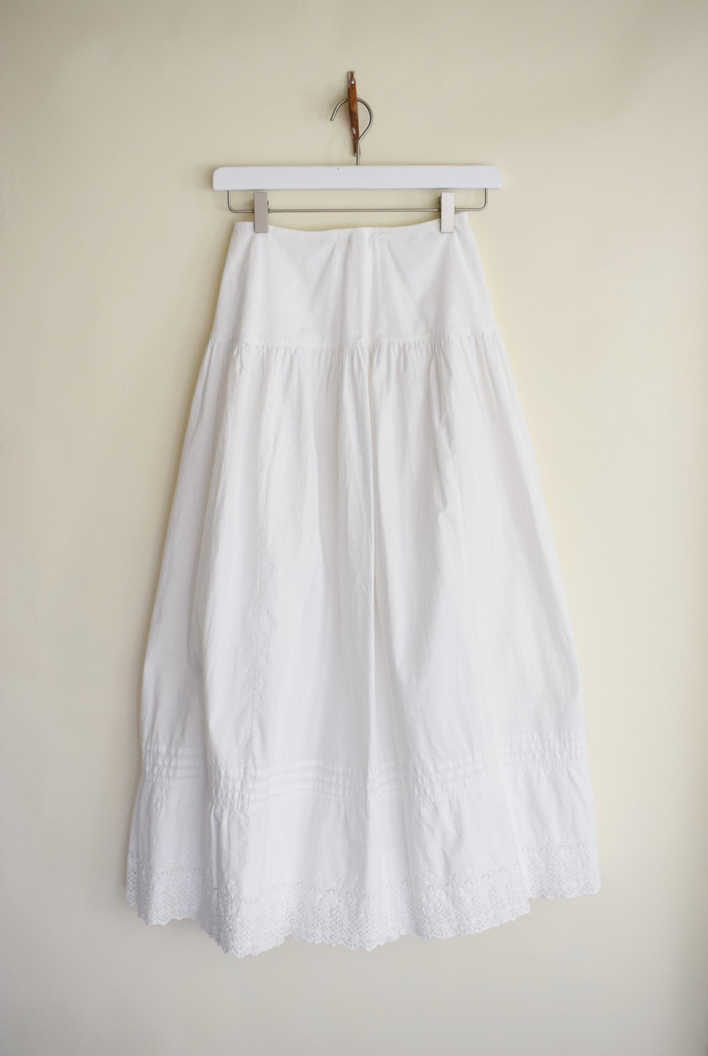 Antique White Cotton Petticoat