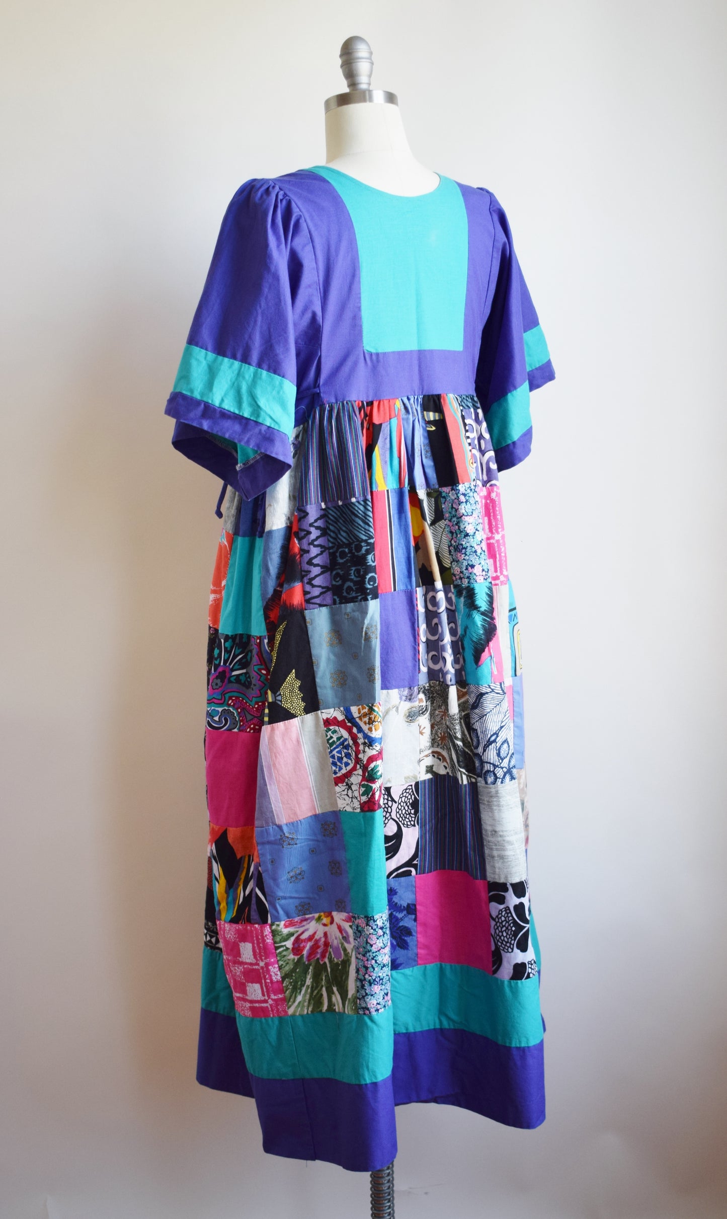 Vintage Patchwork Quilt Dress | S/M