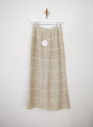 Irish Linen Knit Skirt | S/M