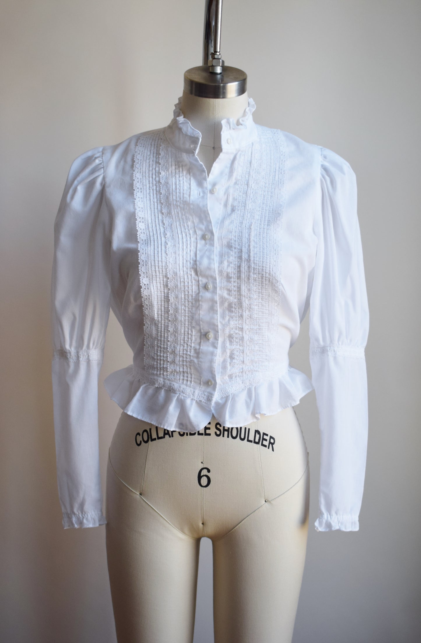 70s Victoriana Blouse | XS