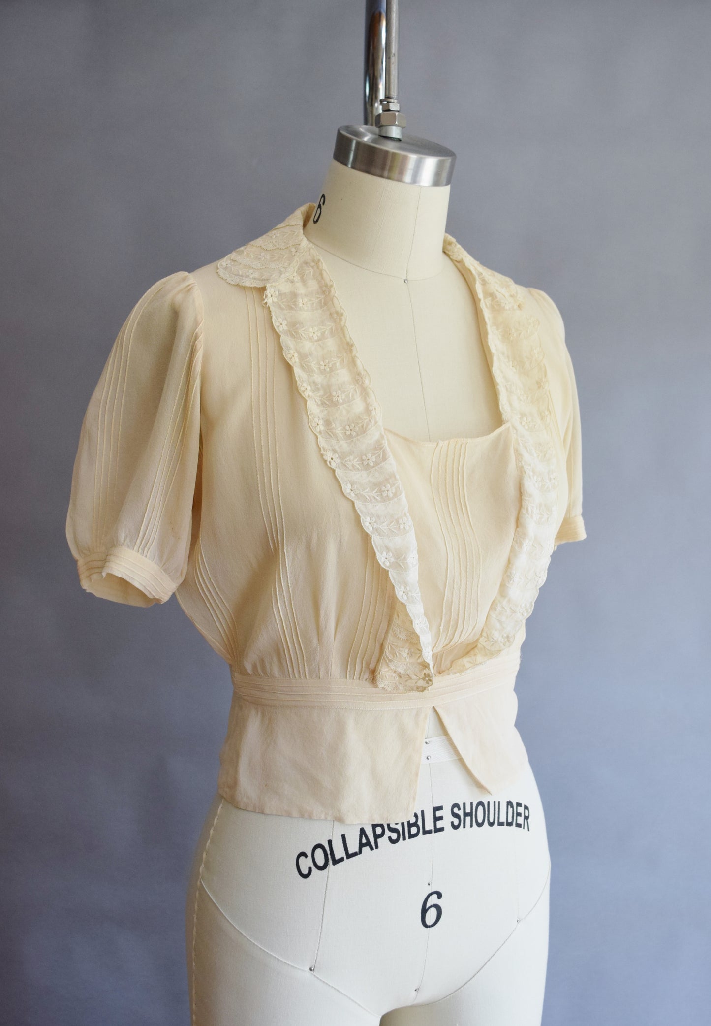 1930s Silk Crepe Blouse