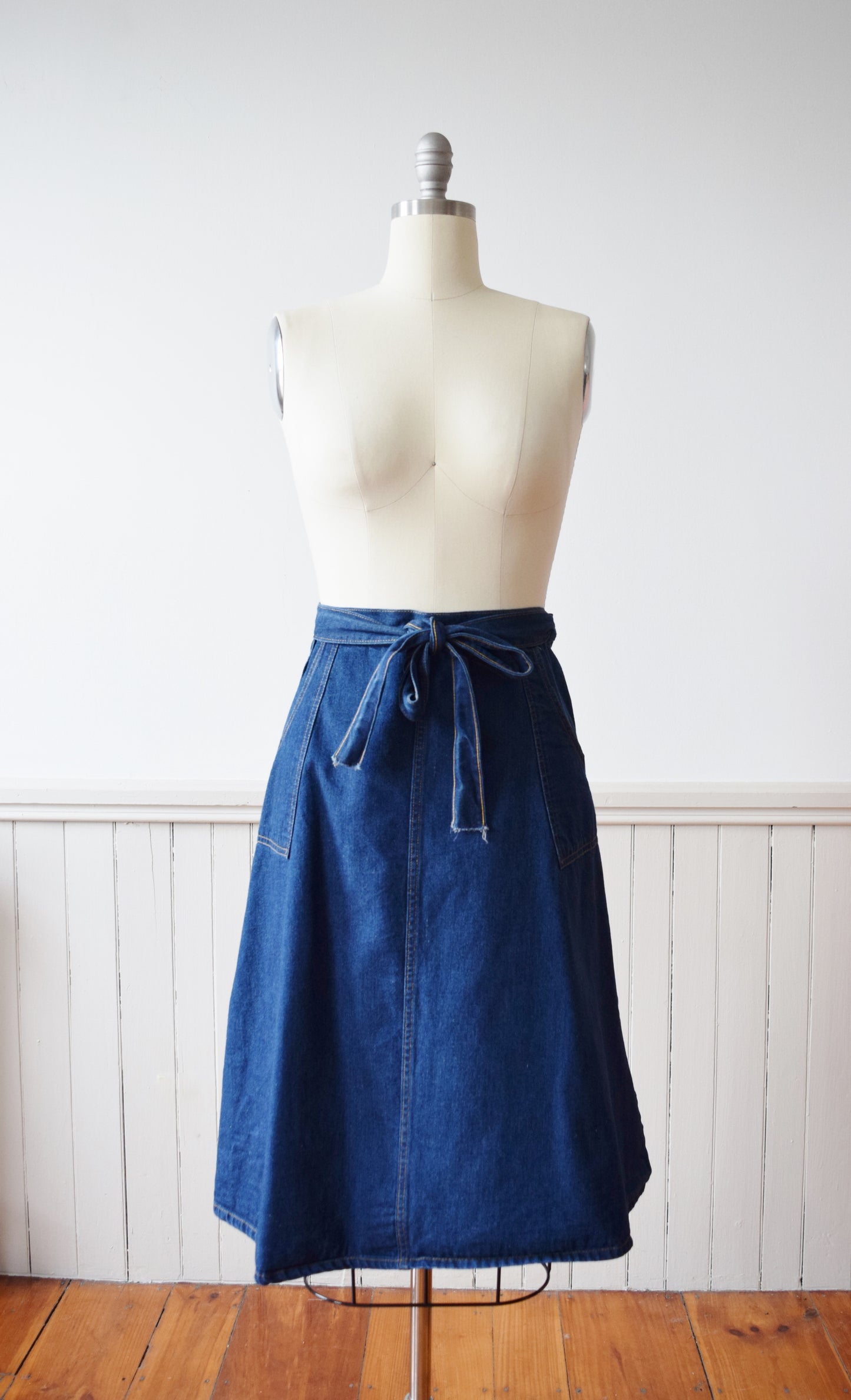The Denim Wrap Skirt | M/L