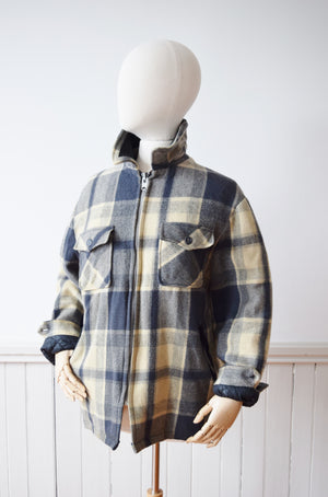 1970s Wool and Fleece Lined Woolrich Hunt & Field Jacket | Men's L