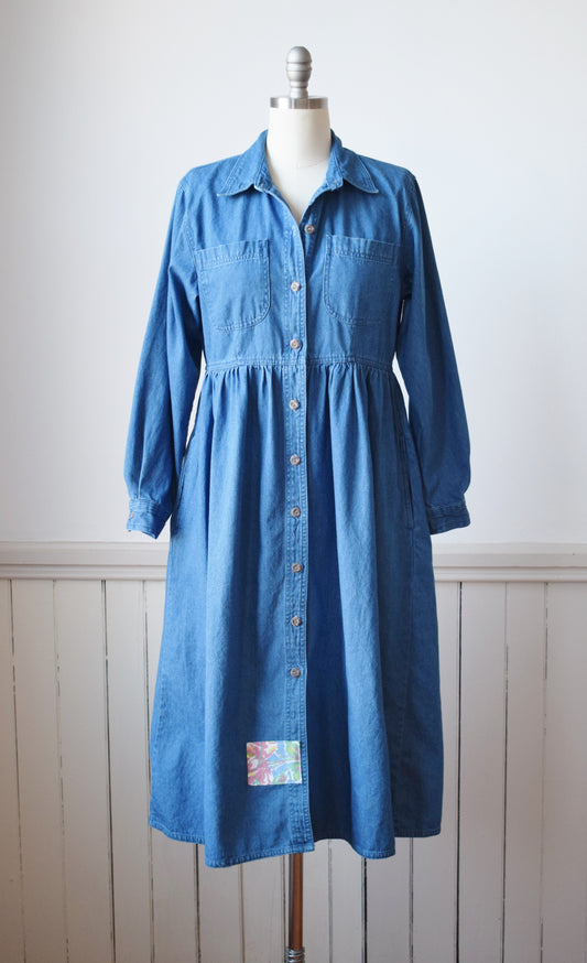 90s Denim Dress | S