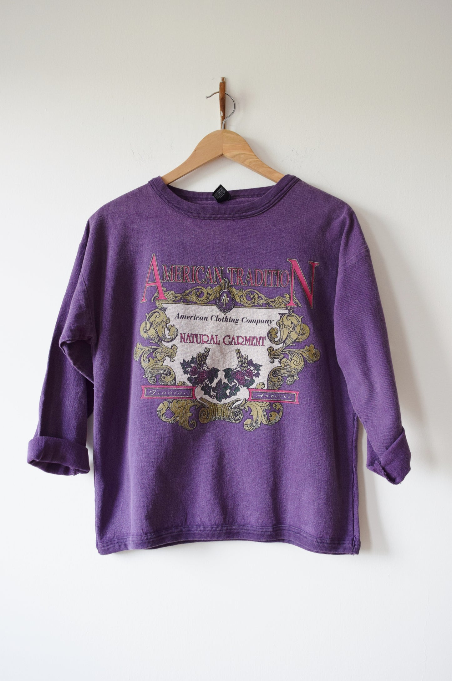 Purple Cotton Twill “Natural Garment” Shirt | 1990s | S