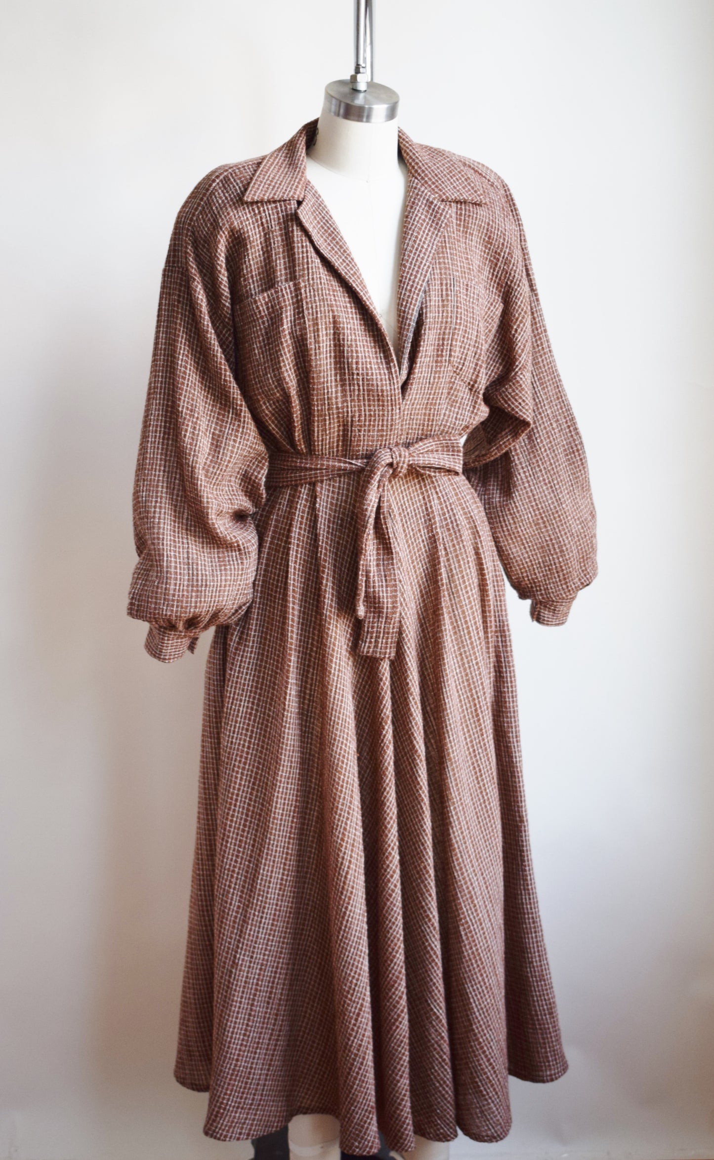 Vintage Norma Kamali Bishop Sleeve Dress | XS
