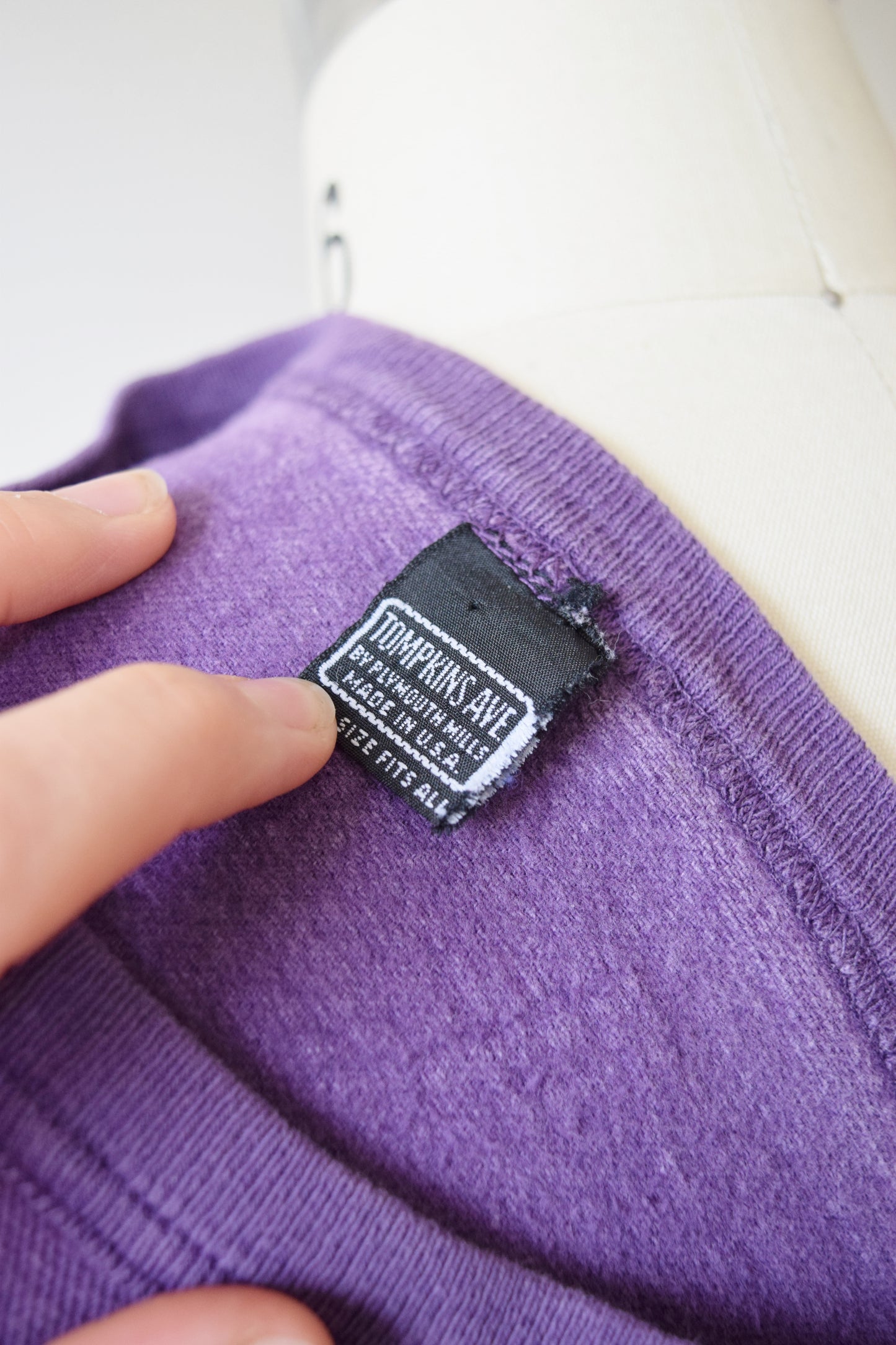 Purple Cotton Twill “Natural Garment” Shirt | 1990s | S