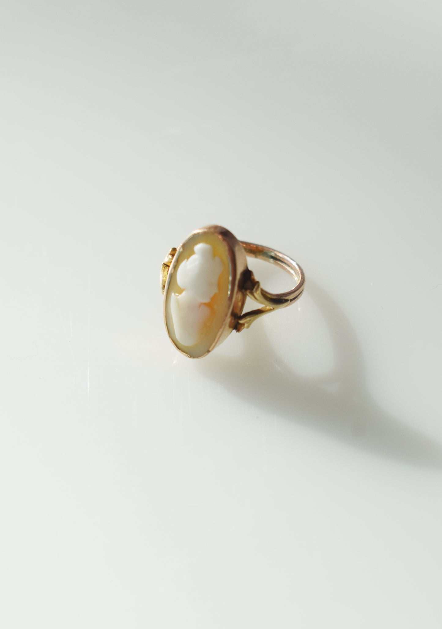 Antique 14kt Rose Gold Cameo Ring