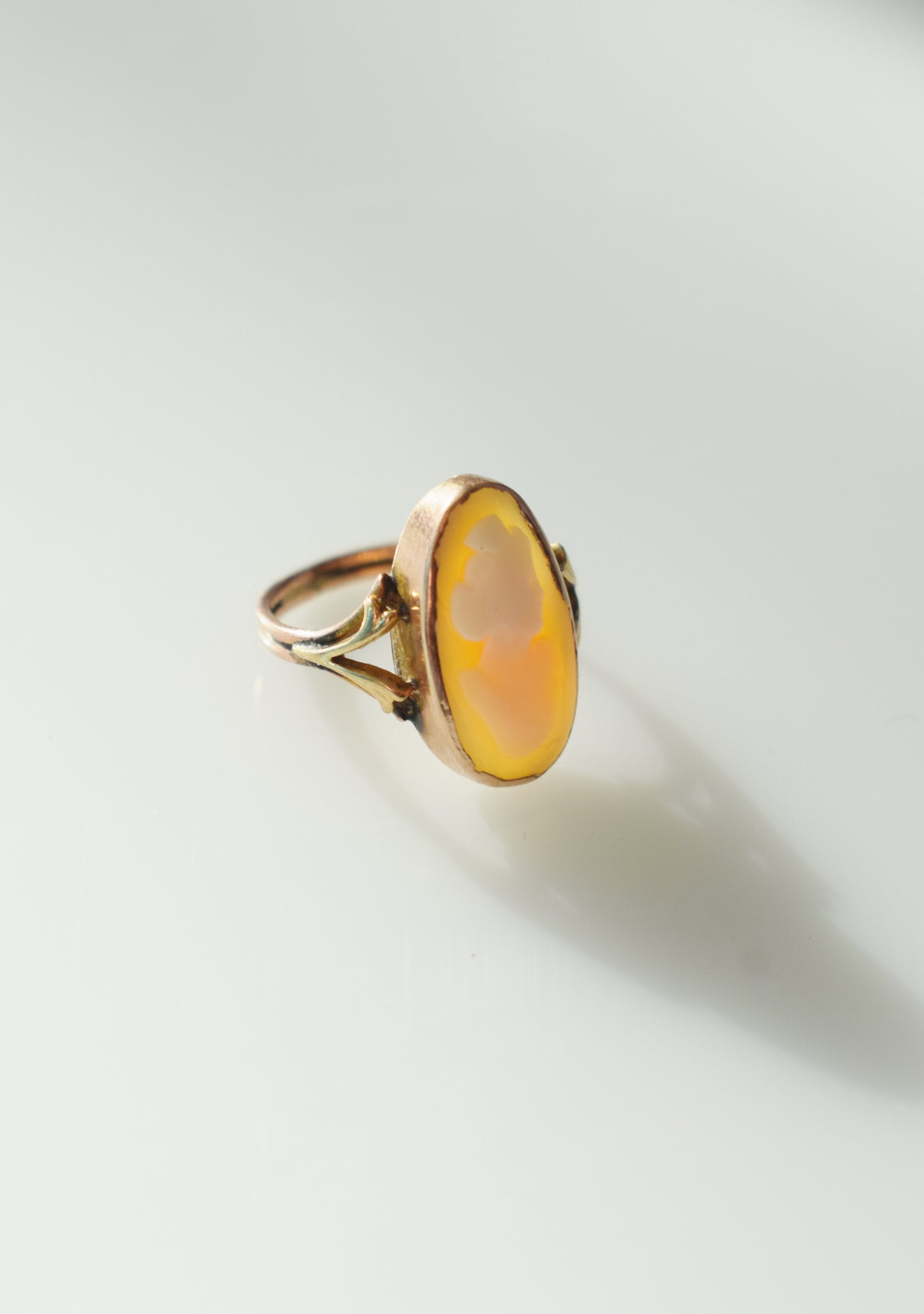 Antique 14kt Rose Gold Cameo Ring