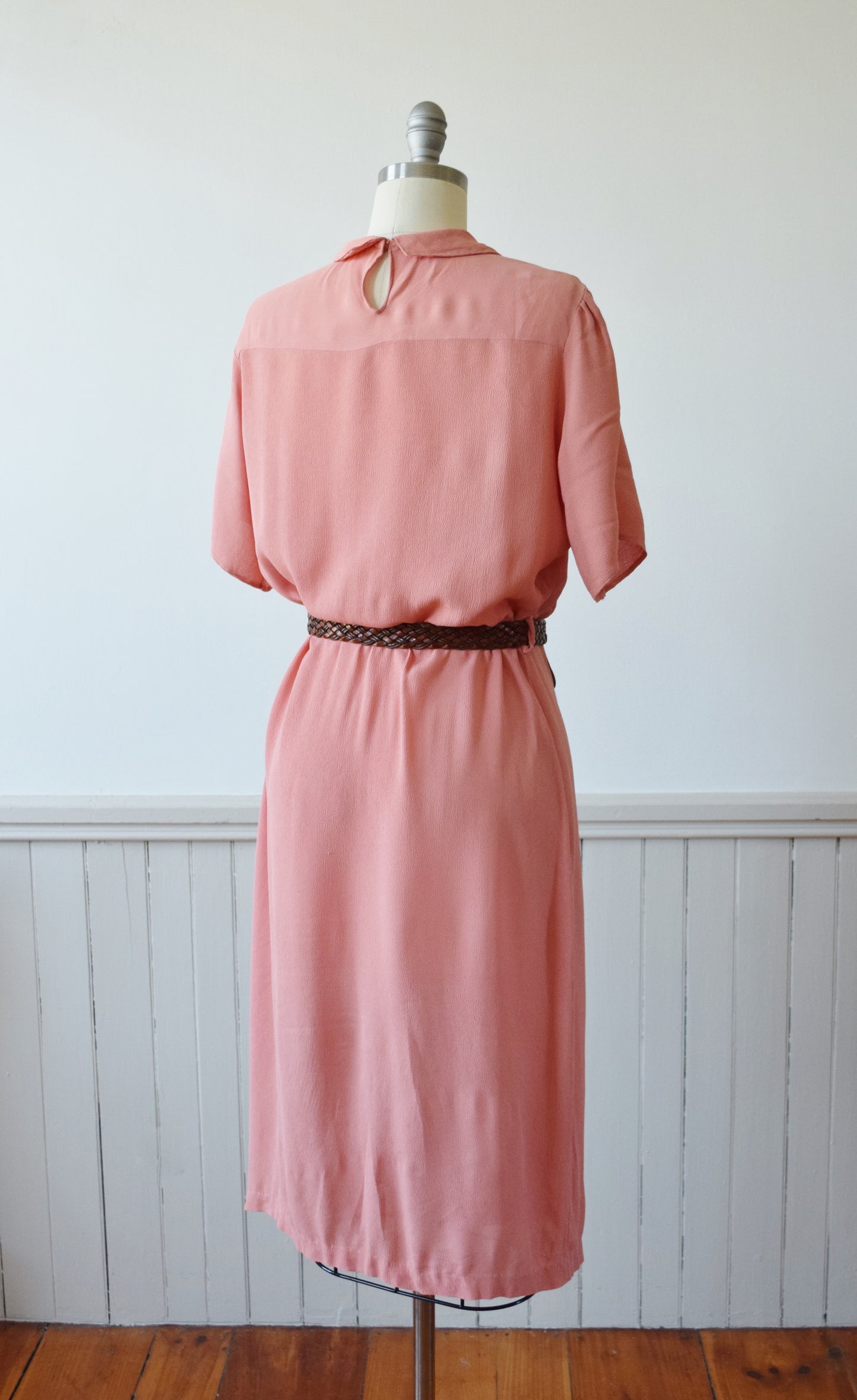 1930s Petal Pink Day Dress | L