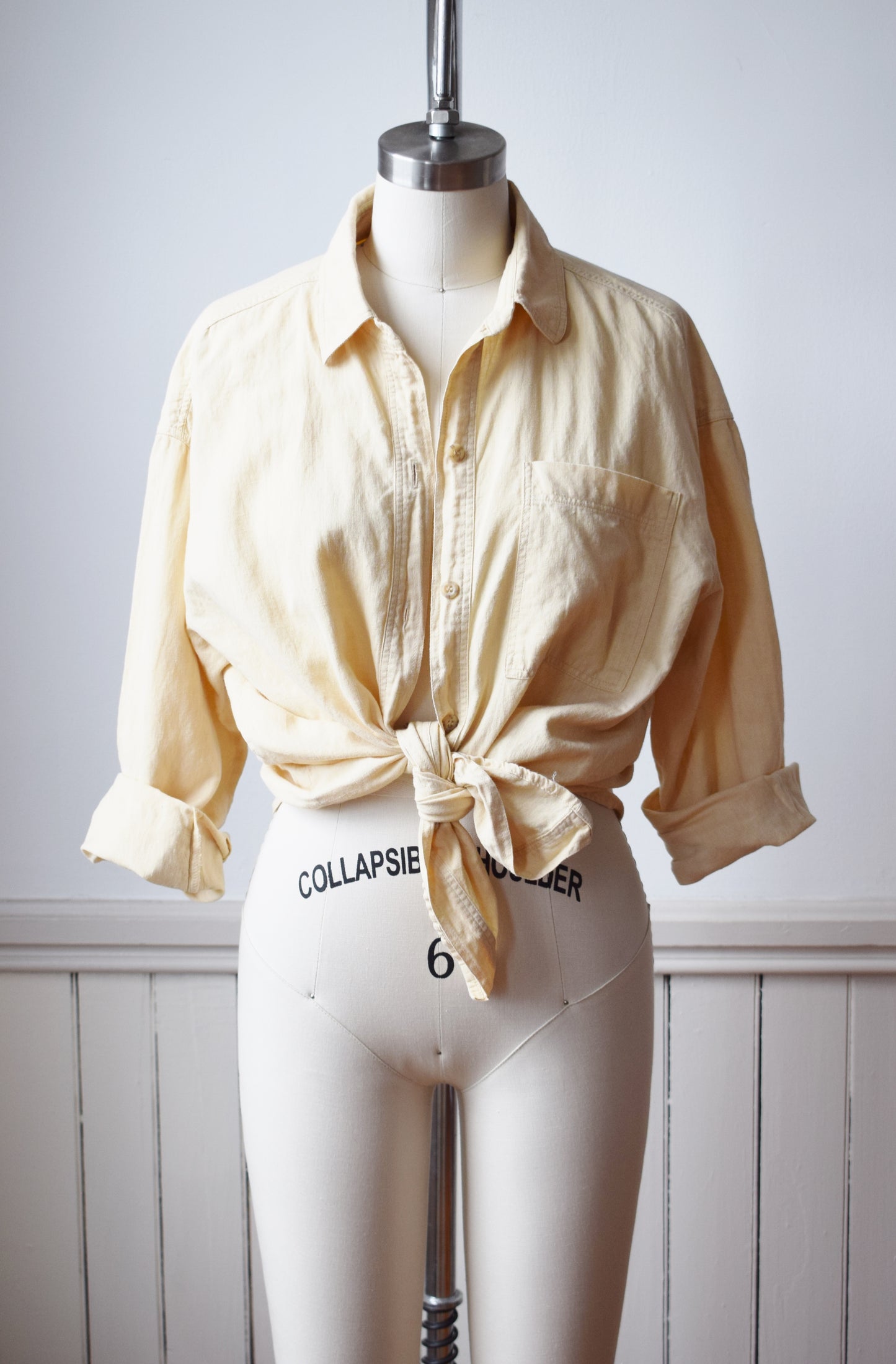Vintage Staple Linen Button Up | S/M