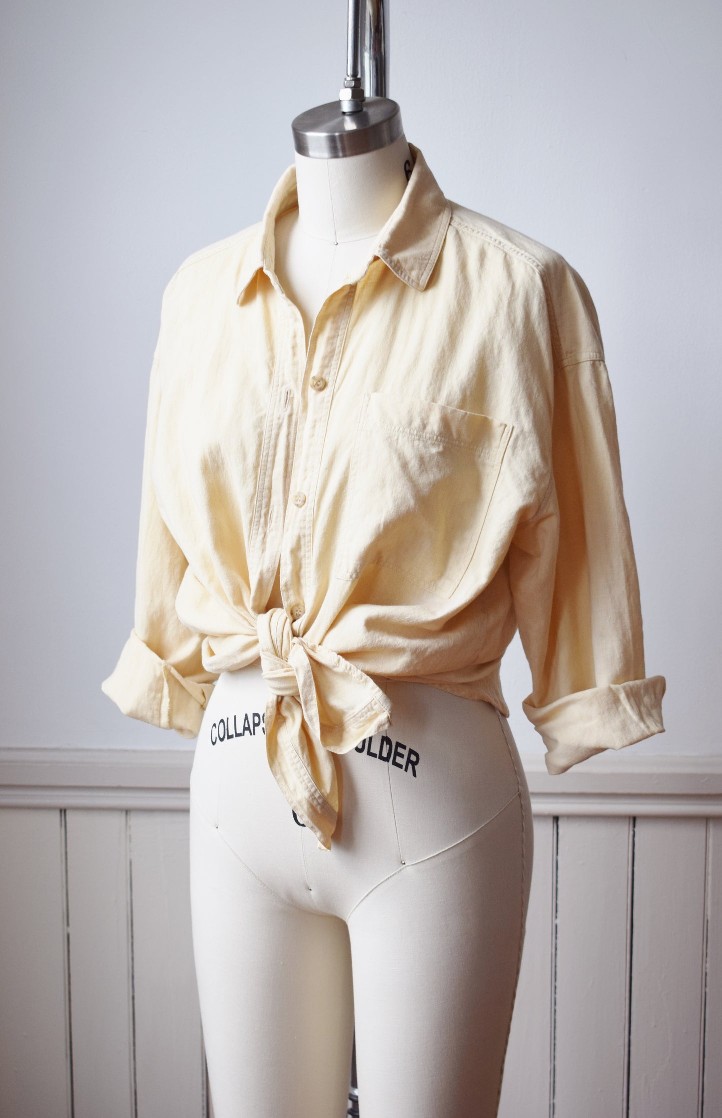 Vintage Staple Linen Button Up | S/M