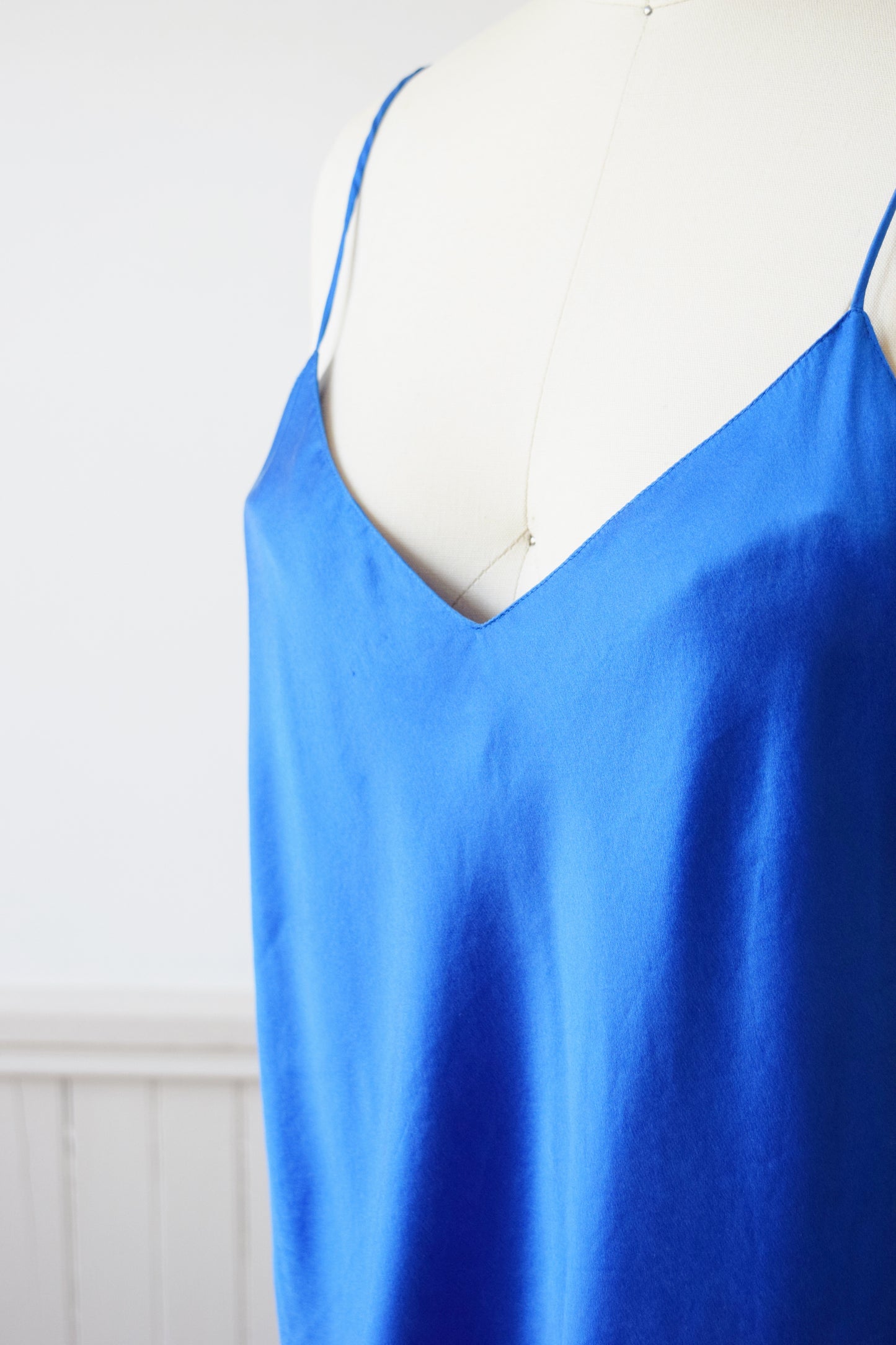 Vintage Saphire Silk Cami by Frederick's of Hollywood | 1980s | M