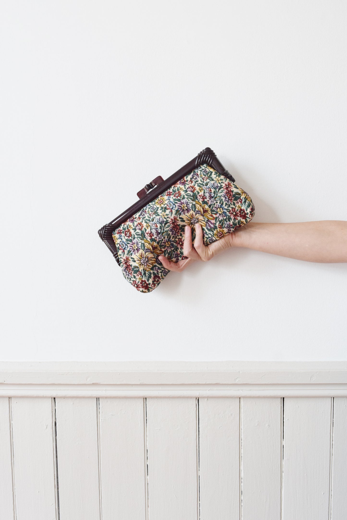 1970s Tapestry Fabric Clutch