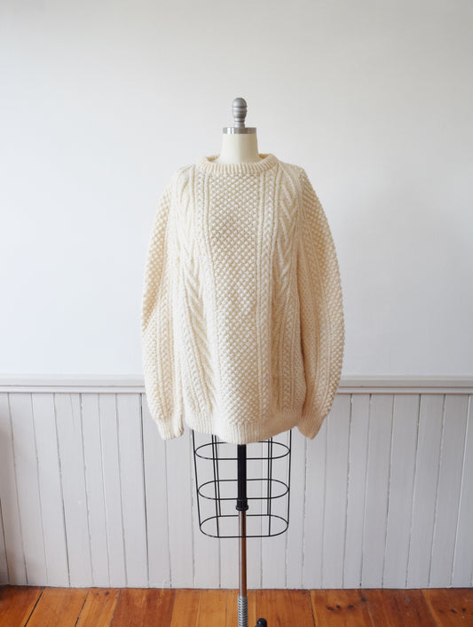 Vintage Hand Knit Fishermans Sweater | M-XL
