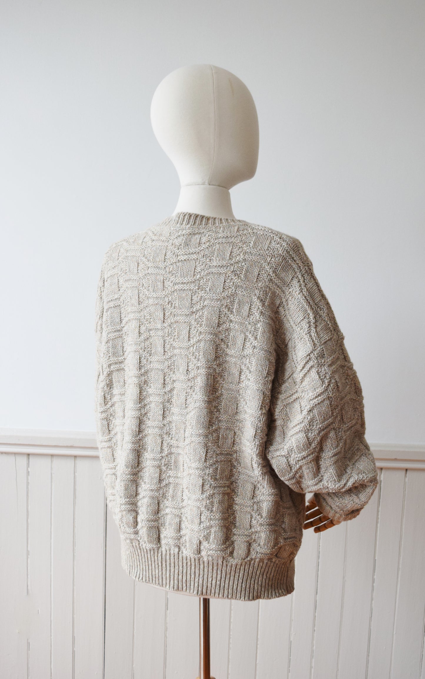 1980s Hand Knit Wool Pullover by Isleboro Knitwear