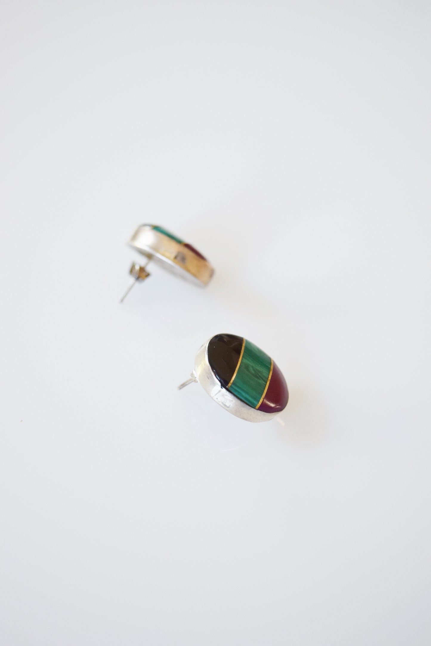 Colorblock Sterling Earrings