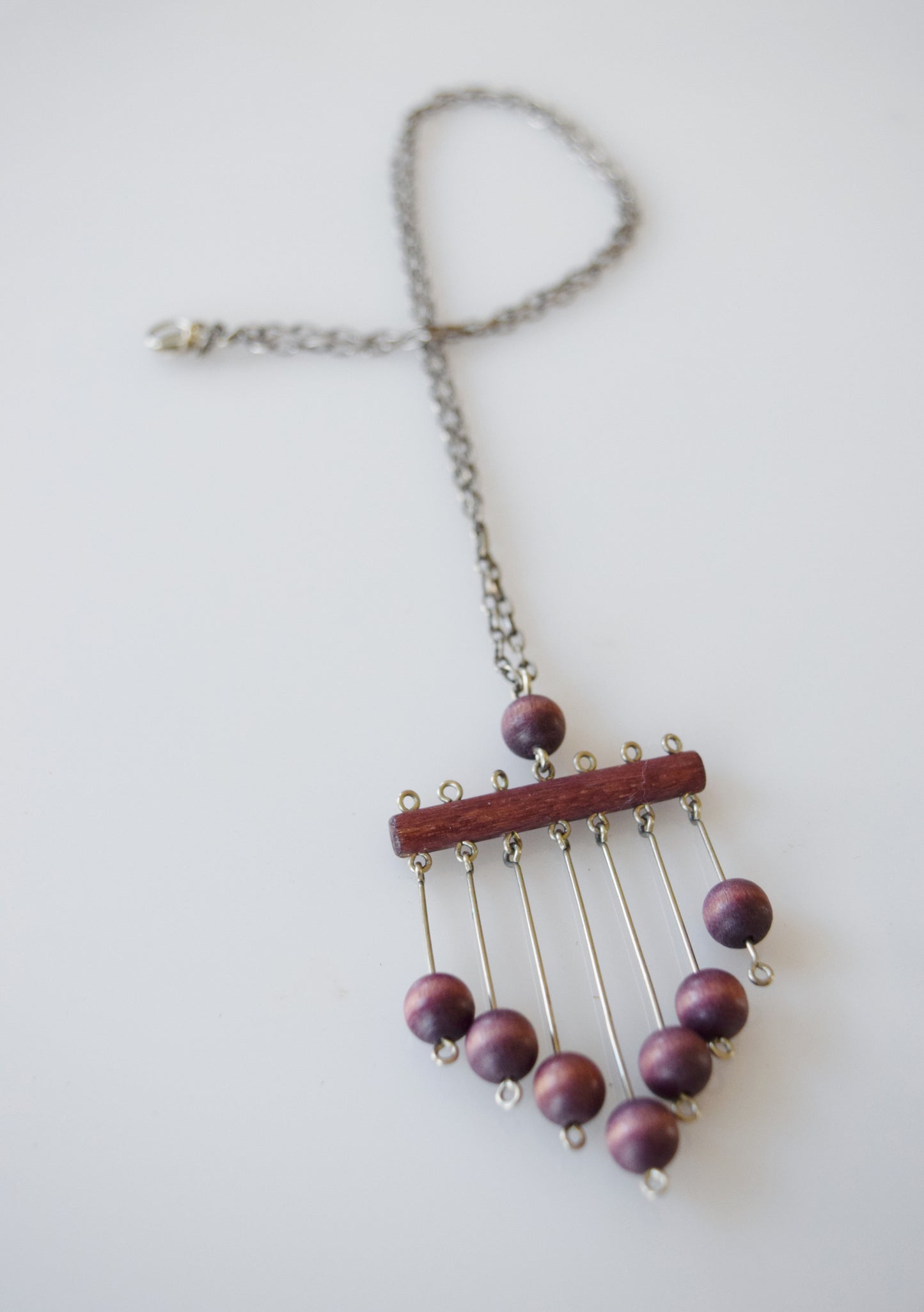 Vintage Kaija Aarikka Kinetic Wooden Necklace