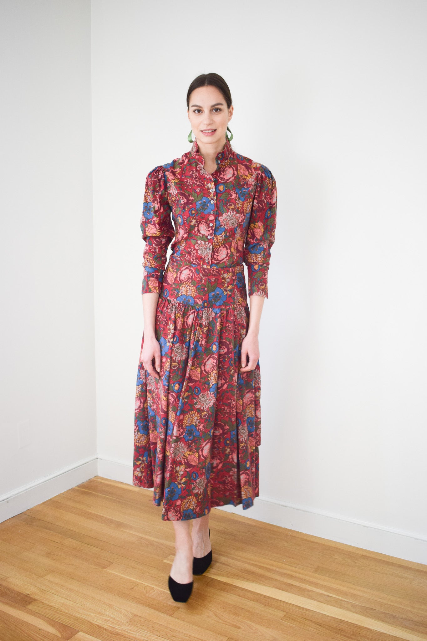 Laura Ashley Floral Print Dress Set | S