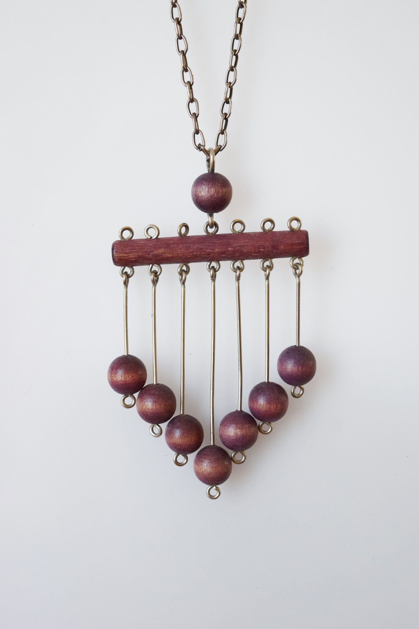 Vintage Kaija Aarikka Kinetic Wooden Necklace