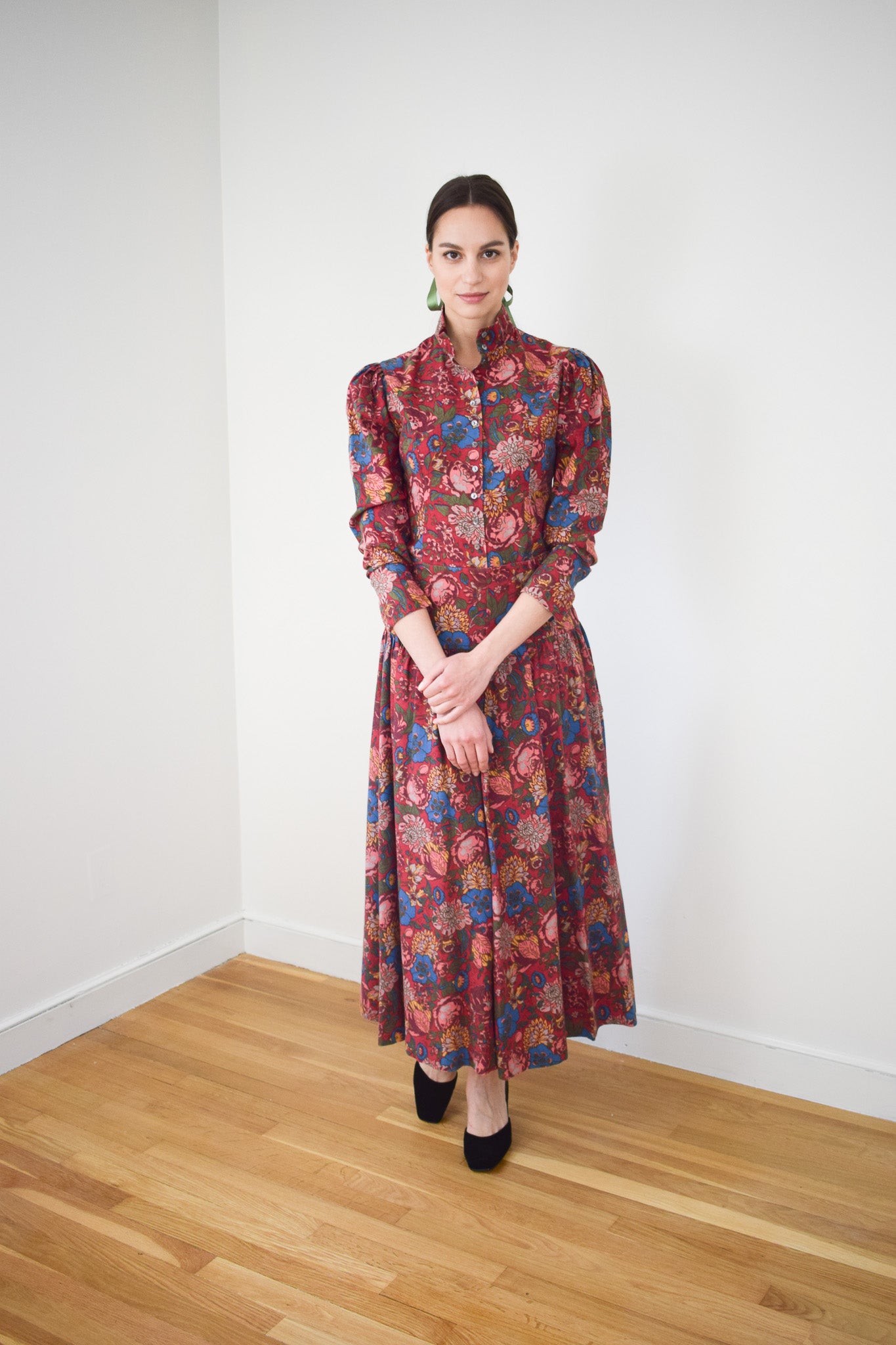 Laura Ashley Floral Print Dress Set | S