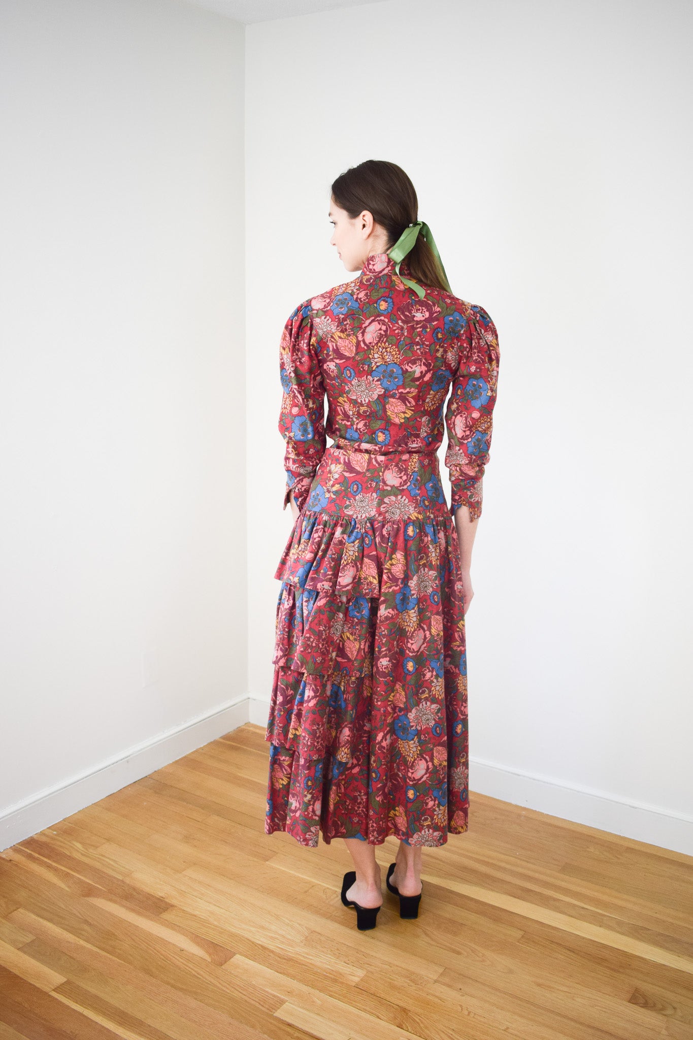 Laura Ashley Floral Print Dress Set | S