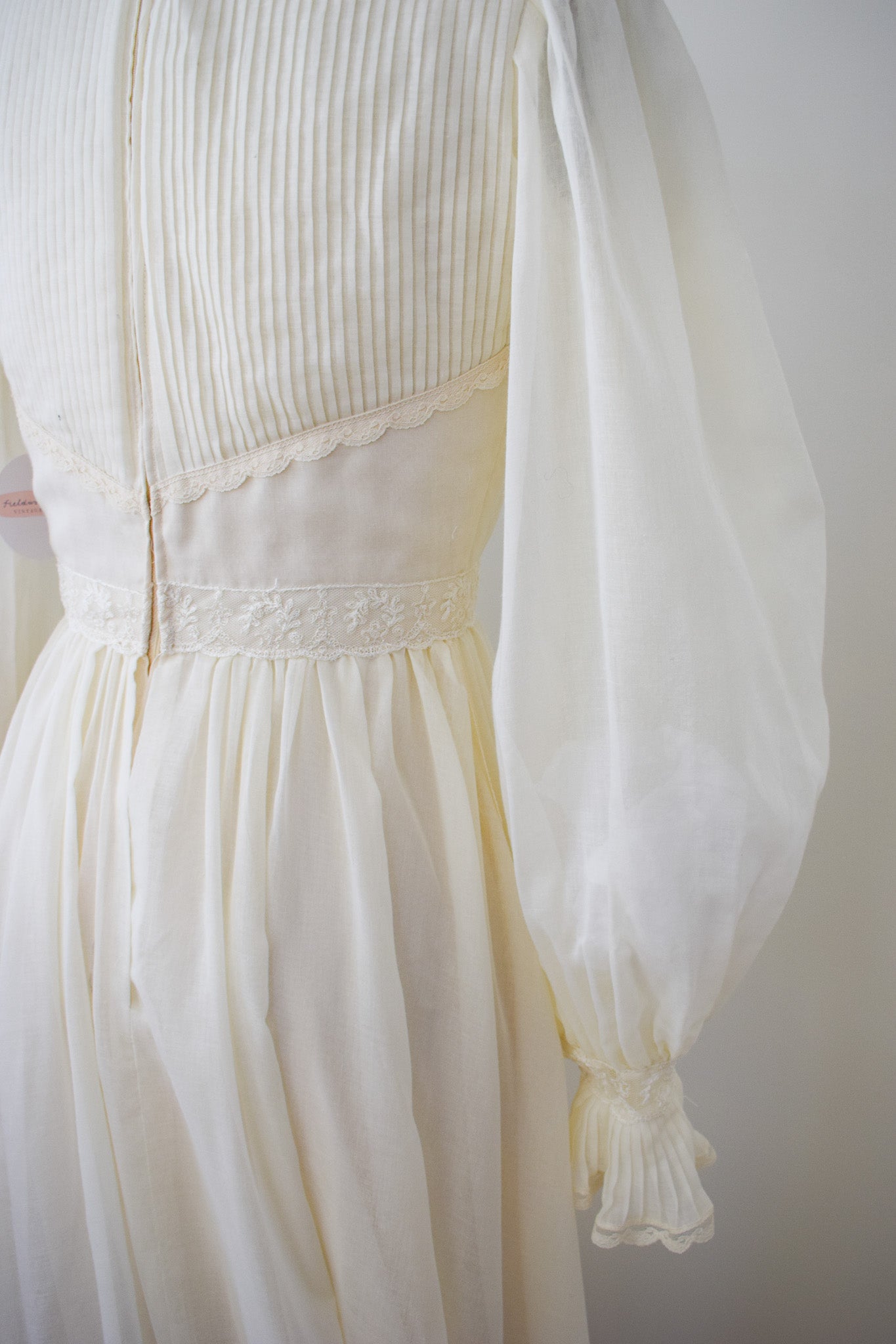 Vintage Victorian Revival Wedding Gown | S