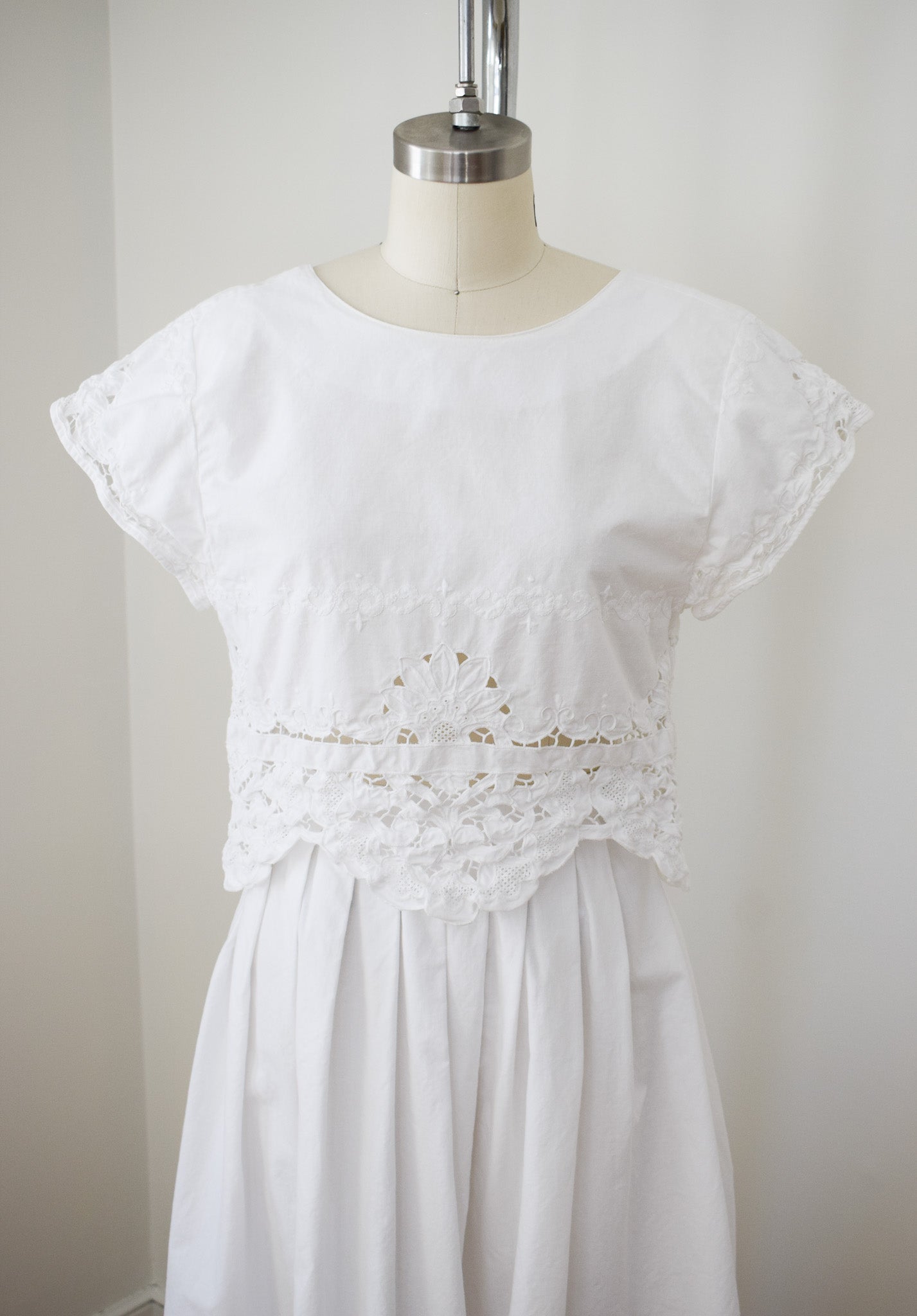 Embroidered Cotton Dress Set | XS/S