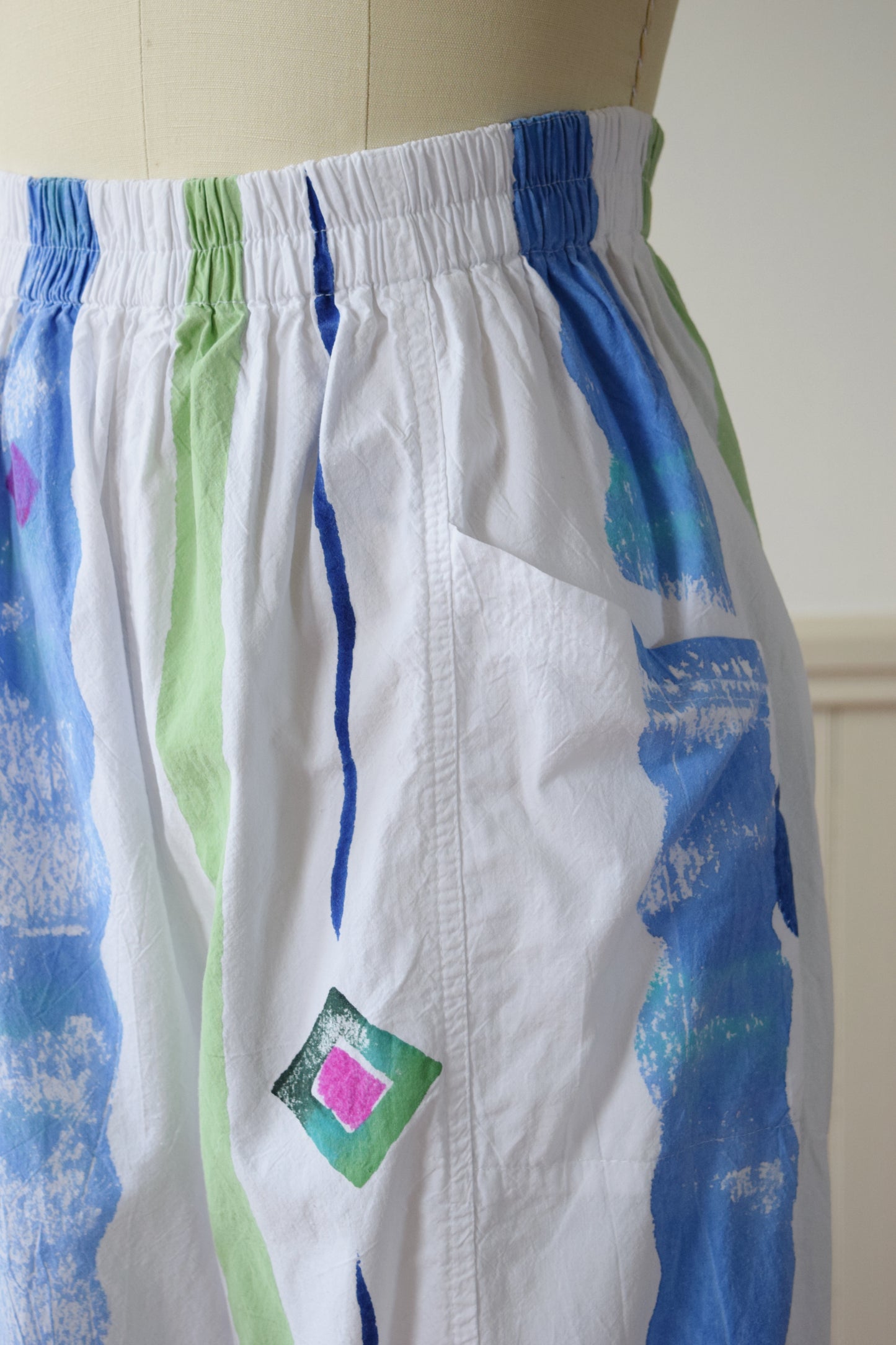 Hand Painted Funky Pants by Play Alegre | 1990s | S/M