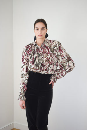 Kansai Yamamoto Silk Blouse | M/L