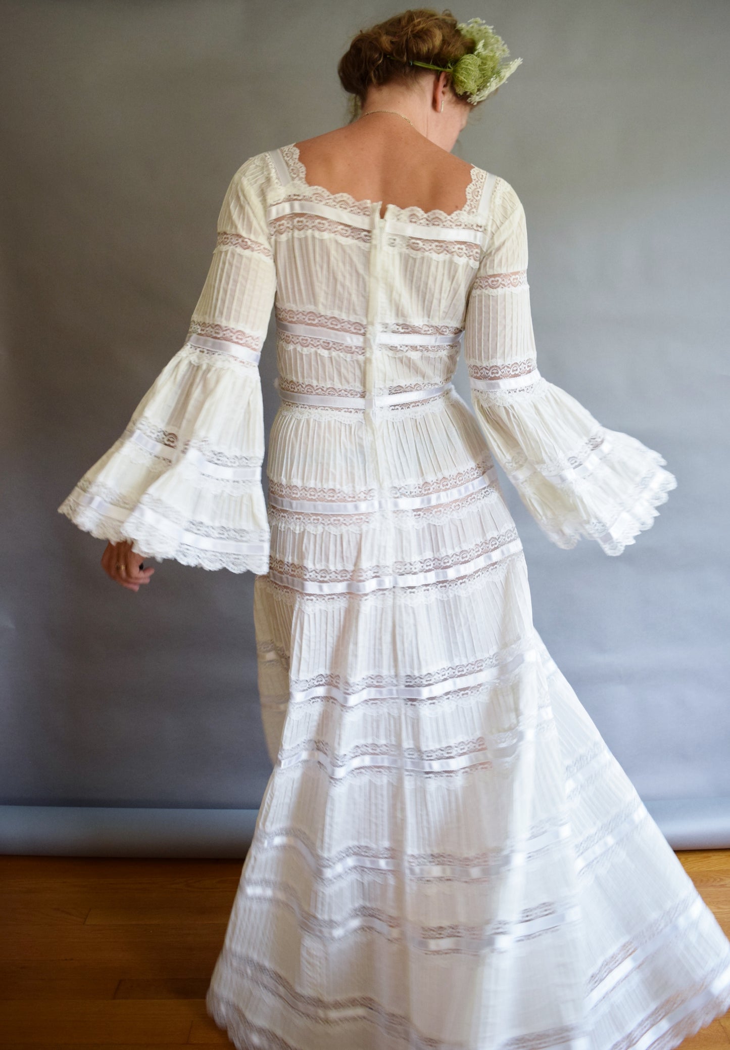 1970s Mexican Wedding Dress