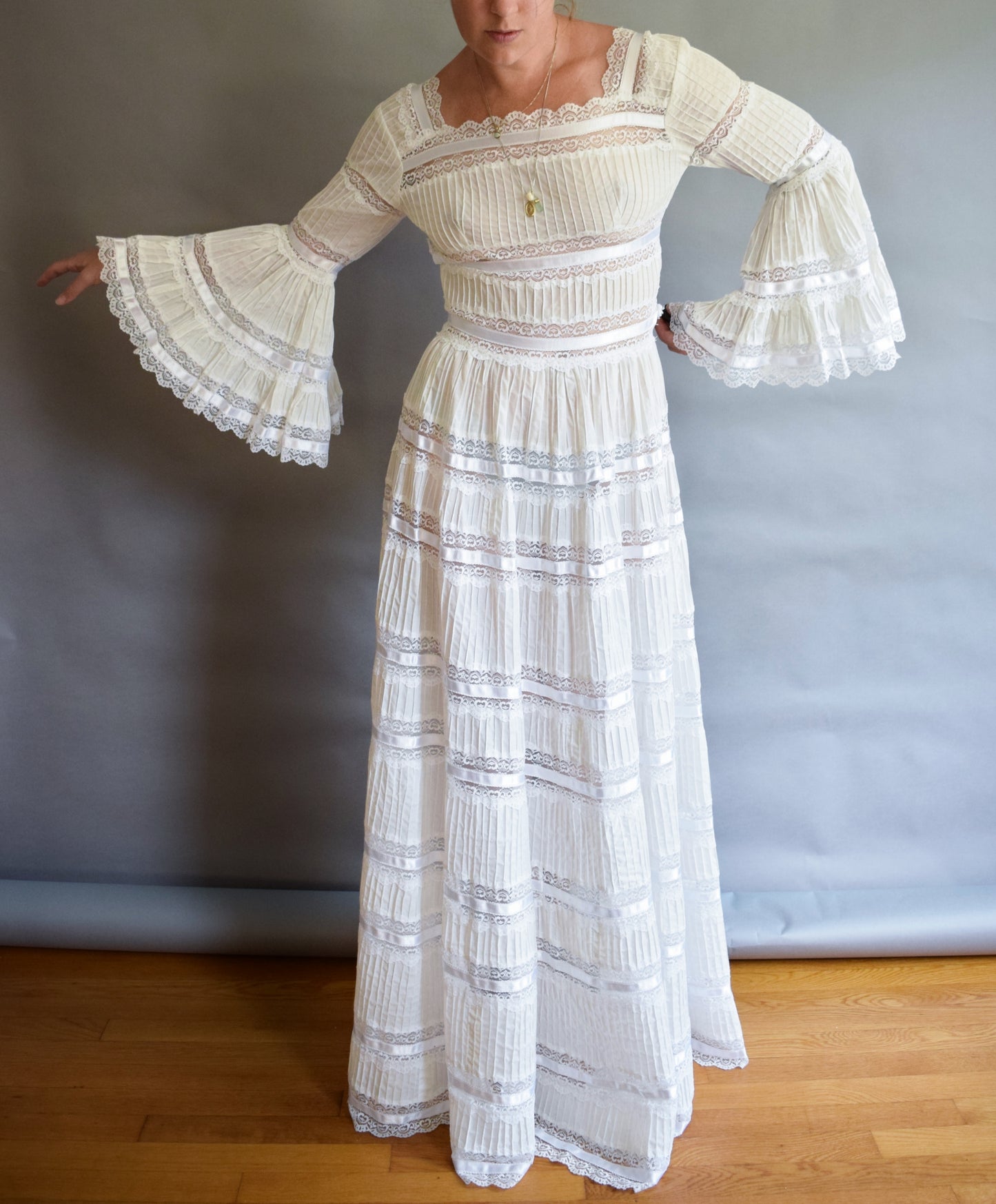 1970s Mexican Wedding Dress