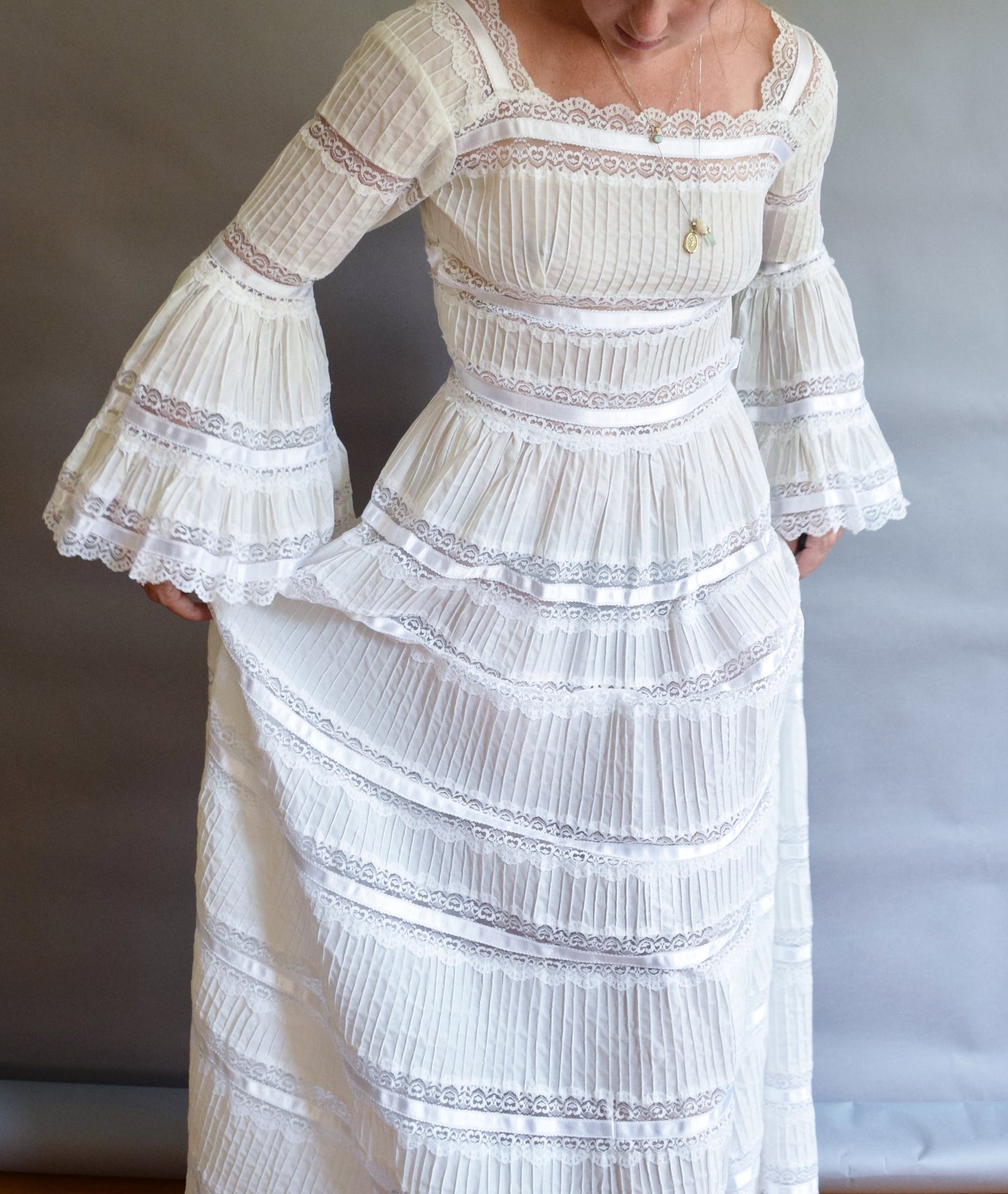 1970s Mexican Wedding Dress
