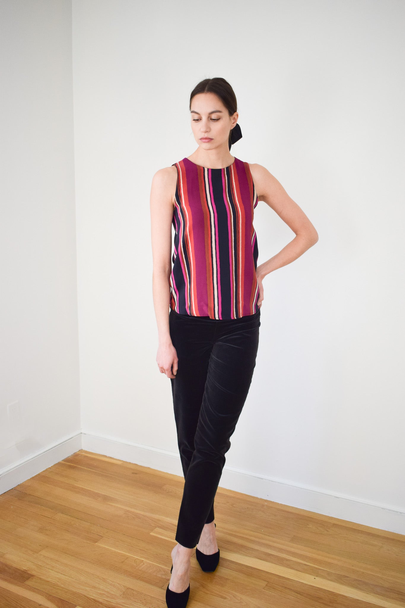 Chloé Striped Silk Blouse | XS