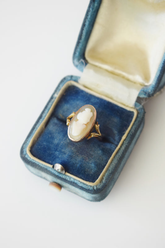 Antique 14kt Rose Gold Cameo Ring