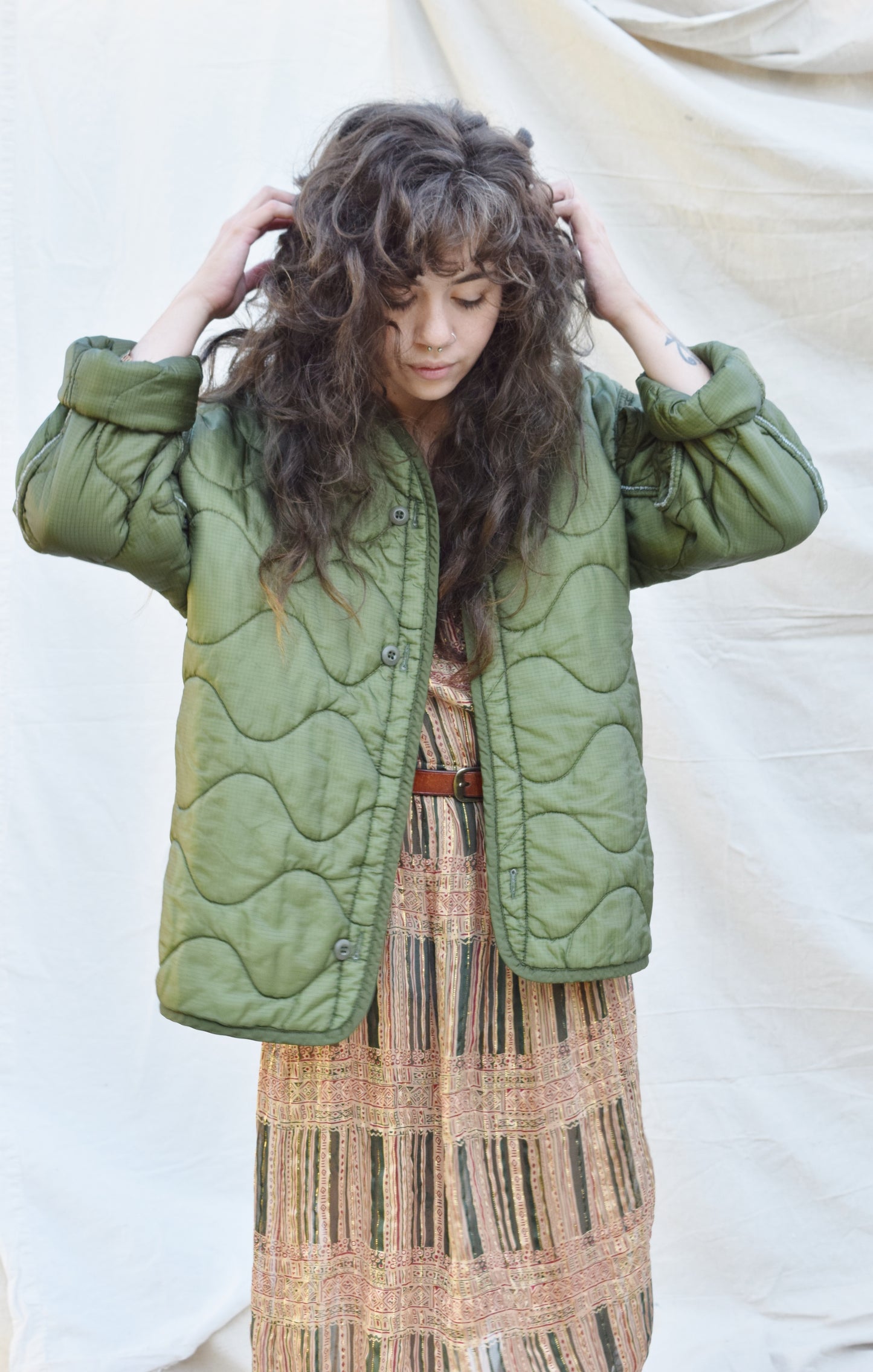 Vintage Military Liner Jacket | 1980s-90s| S/M/L