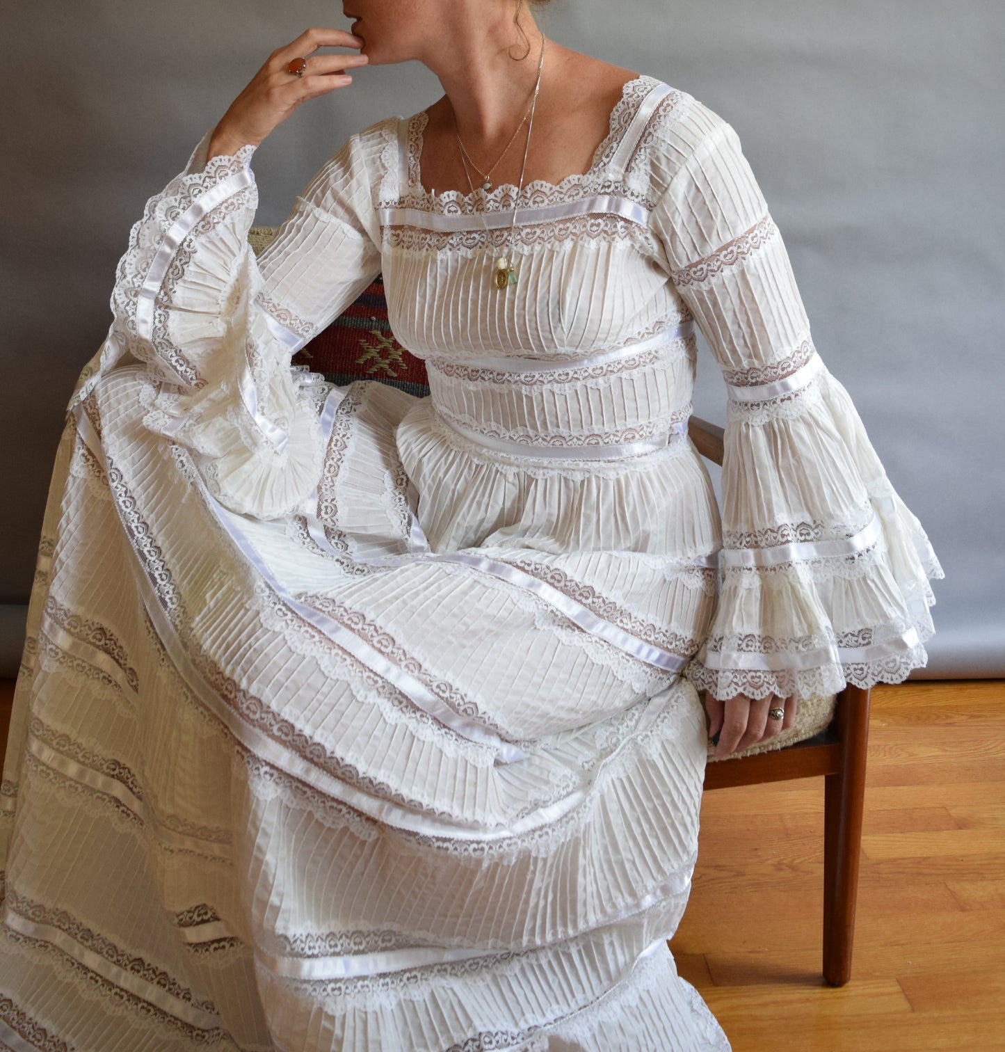 1970s Mexican Wedding Dress