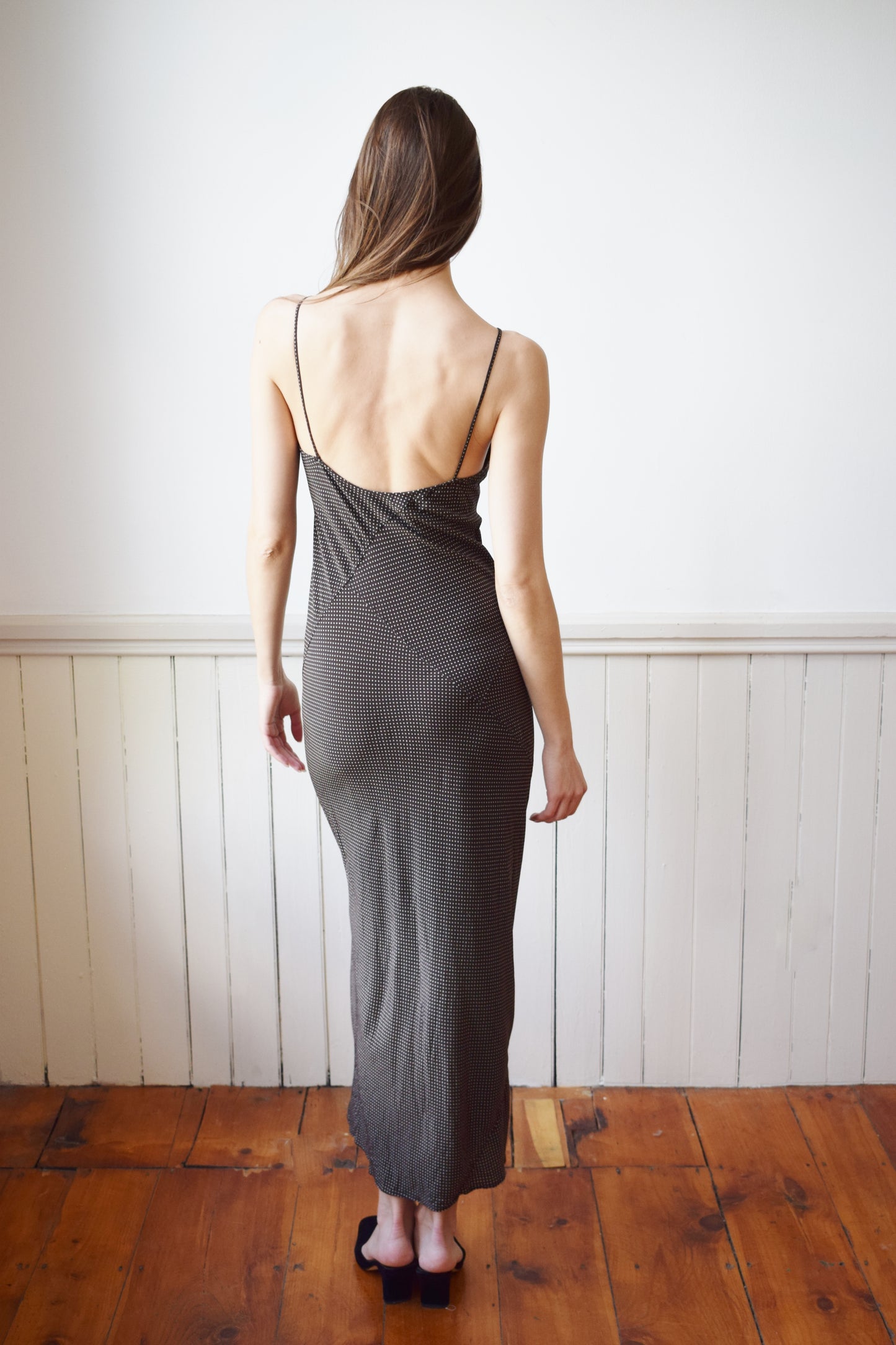 90s Jil Sander Silk Bias Slip Dress | XS