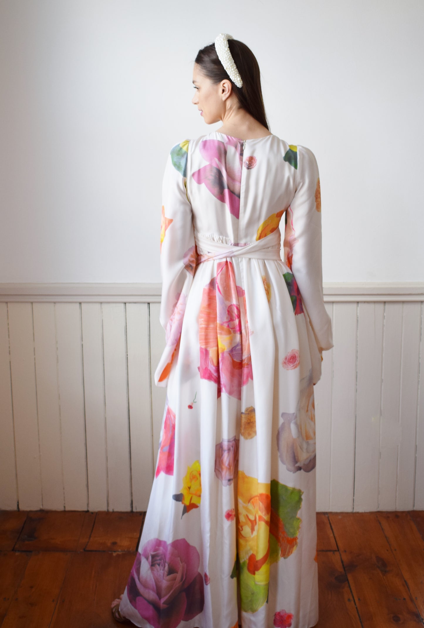 2007 Isaac Mizrahi Painted Silk Gown | S