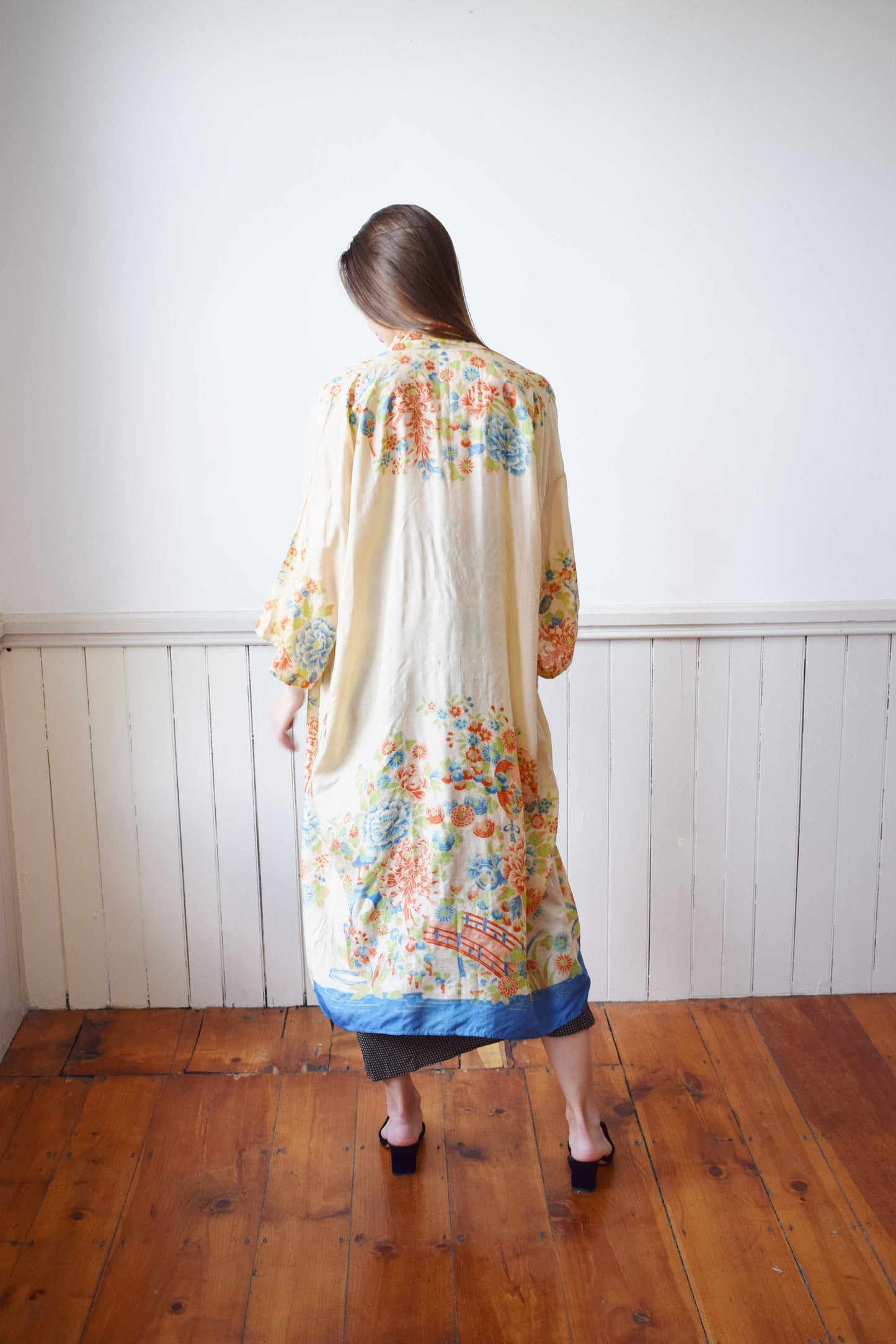 1920s Silk Pongee Robe | OS