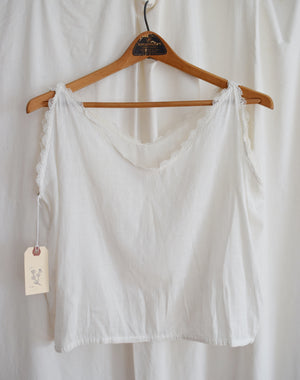 Edwardian Era Cotton Blouse / Antique Undershirt
