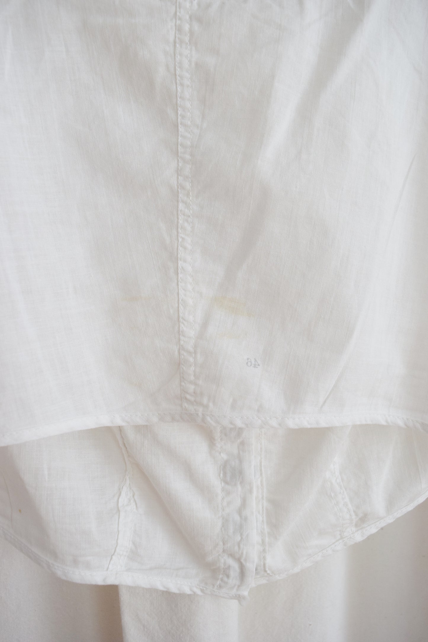Edwardian Era Corset Cover / Antique Cotton Blouse