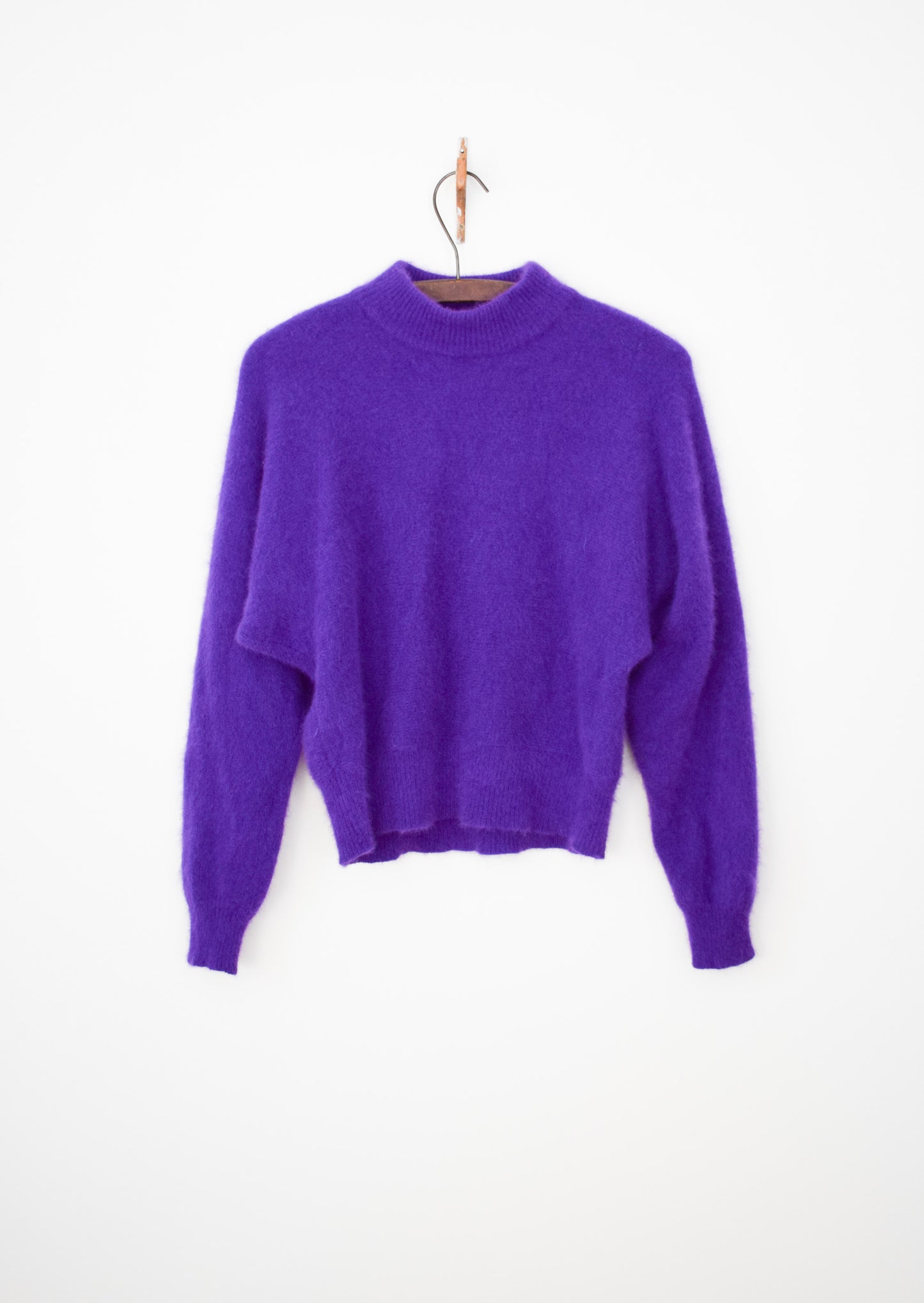 Vintage Violet Purple Angora Sweater | S/M