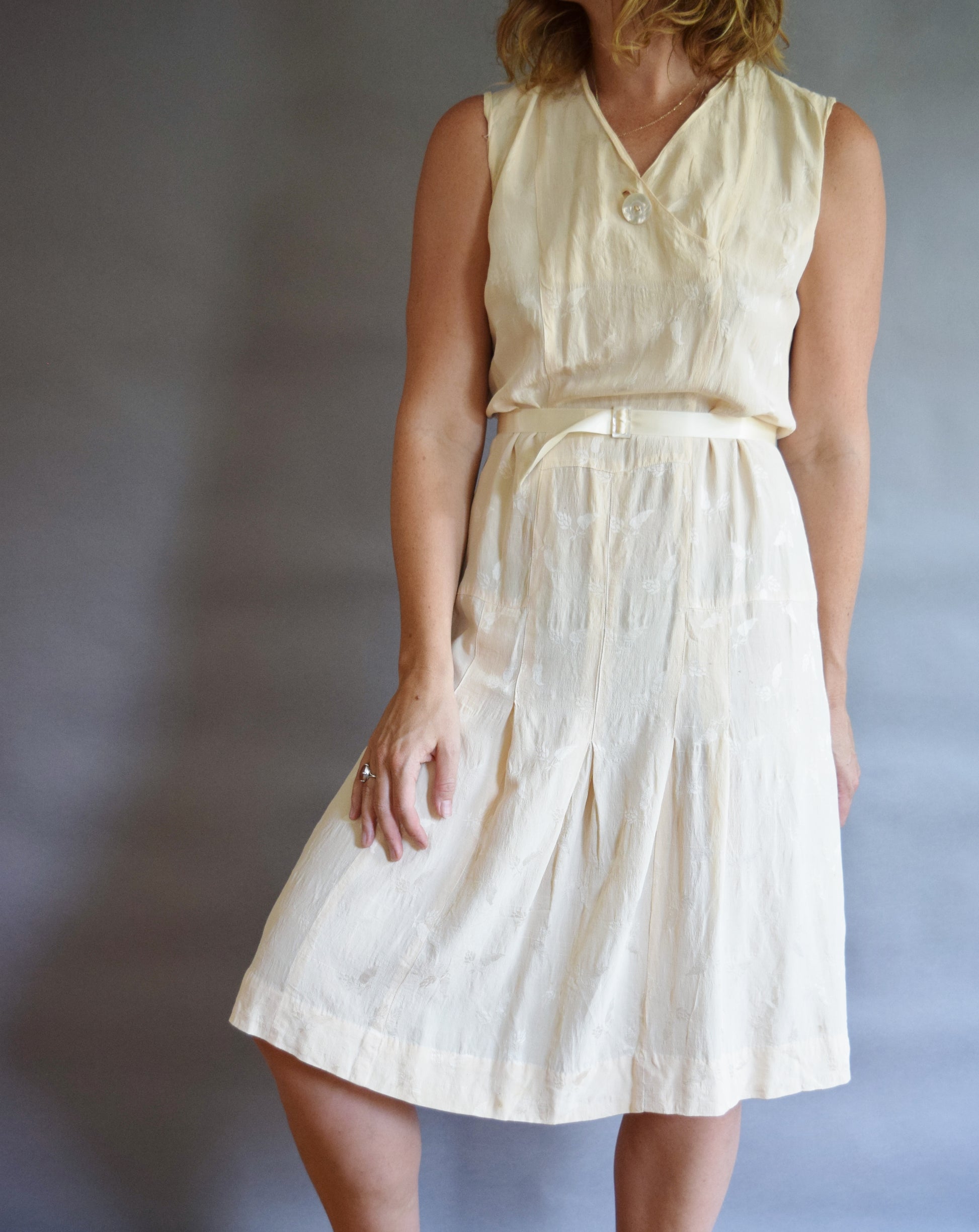 Early 1930s Silk Tennis Dress fieldwork Early 1930s Silk Tennis Dress fieldwork