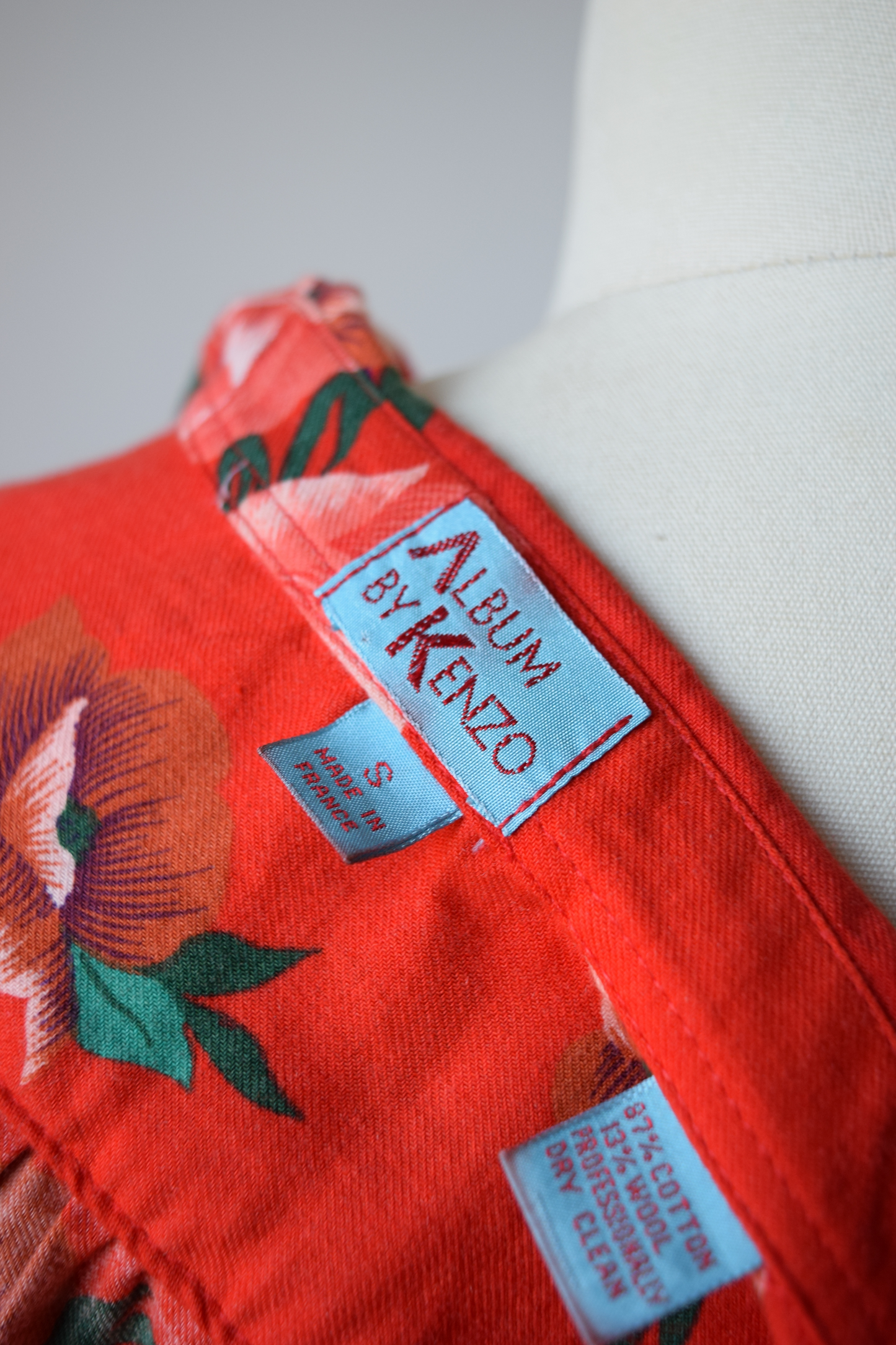 Album by Kenzo Red Floral Top | S